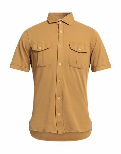 Filippo De Laurentiis Man Shirt Mustard Cotton Cover