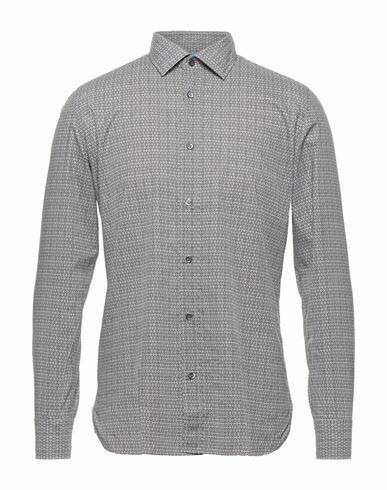 Giampaolo Man Shirt Light grey Size 15 ½ Cotton Cover