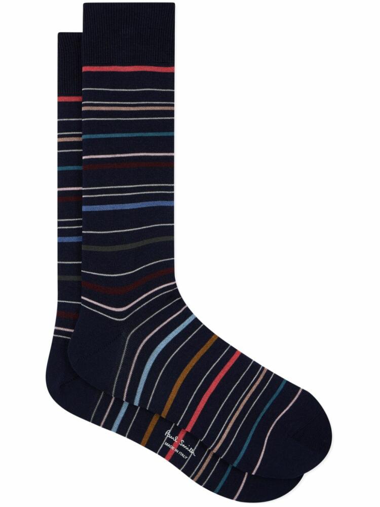 Paul Smith striped socks - Blue Cover