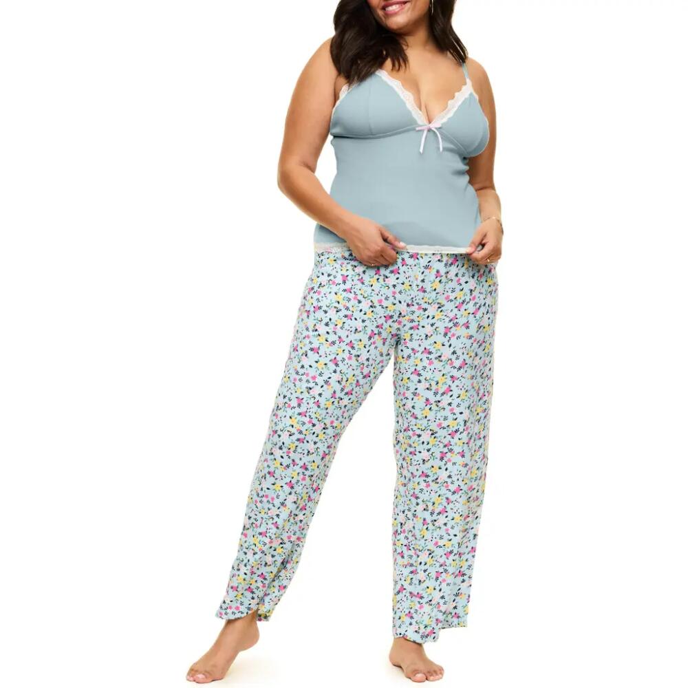 Adore Me Bryony Pajama Cami & Pants Set in Ditsy Blue Cover