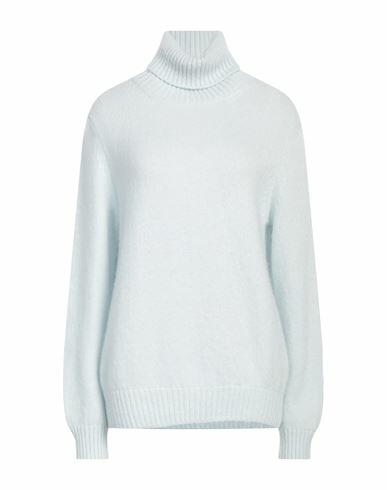 Fedeli Woman Turtleneck Sky blue Virgin Wool, Cashmere Cover