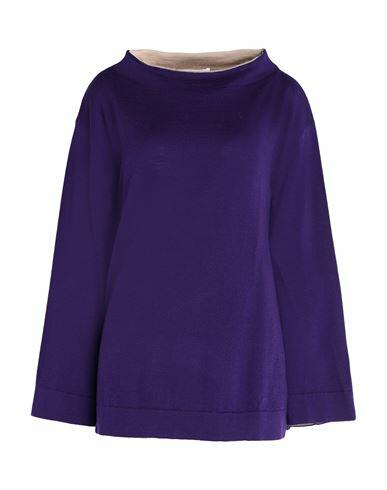 Liviana Conti Woman Sweater Purple Virgin Wool Cover