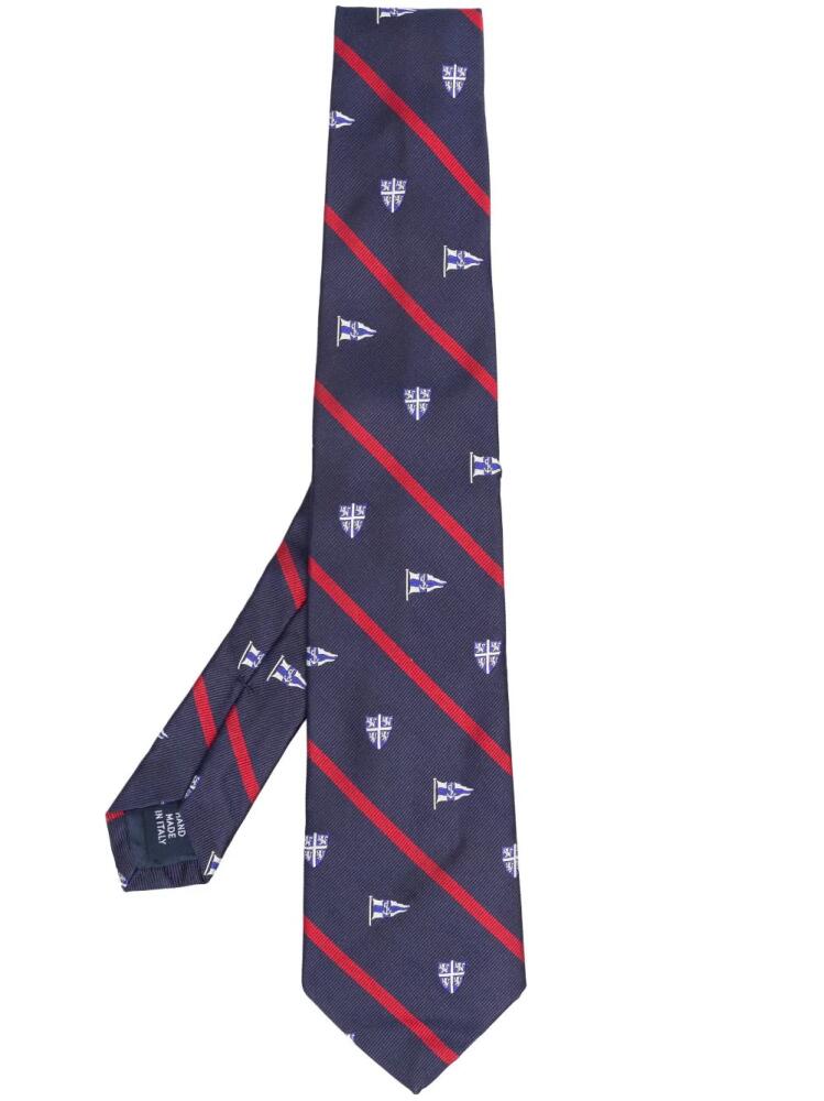 Polo Ralph Lauren stripe-print silk tie - Blue Cover