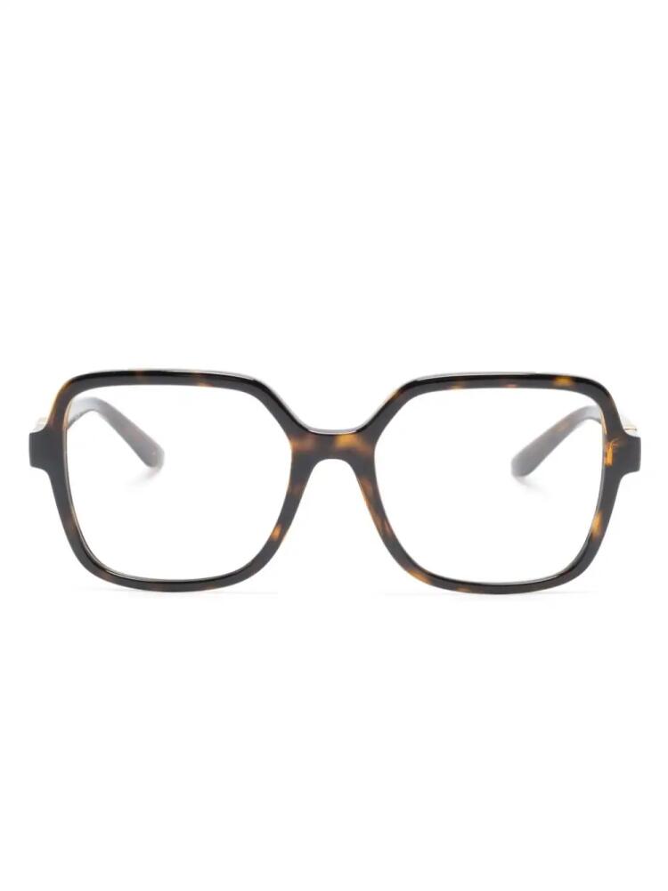 Dolce & Gabbana Eyewear tortoiseshell square-frame glasses - Brown Cover