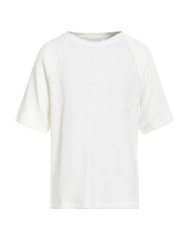 Closed Man Sweater White Cotton, Polyester Cover