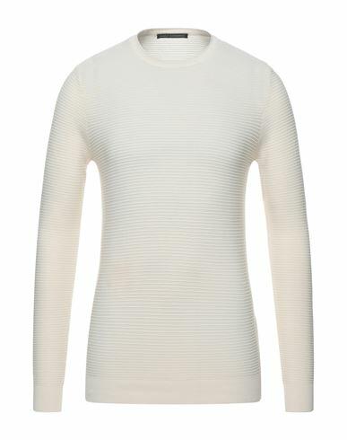 Daniele Alessandrini Man Sweater Ivory Cotton Cover