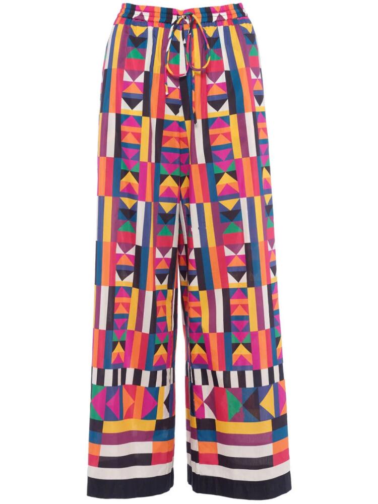 ERES Pluriel geometric-print palazzo pants - Multicolour Cover