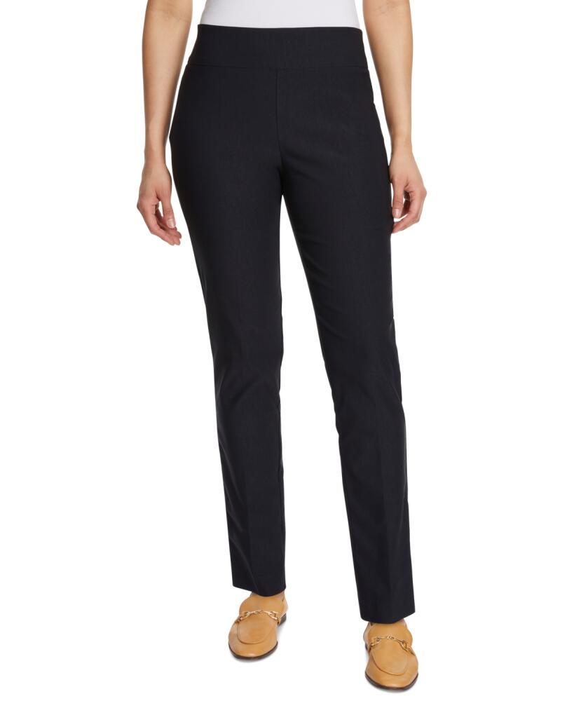 Gloria Vanderbilt Women's Tummy-Control Pull-On Slim Trousers, Regular, Short & Long - Midnight Affair Cover