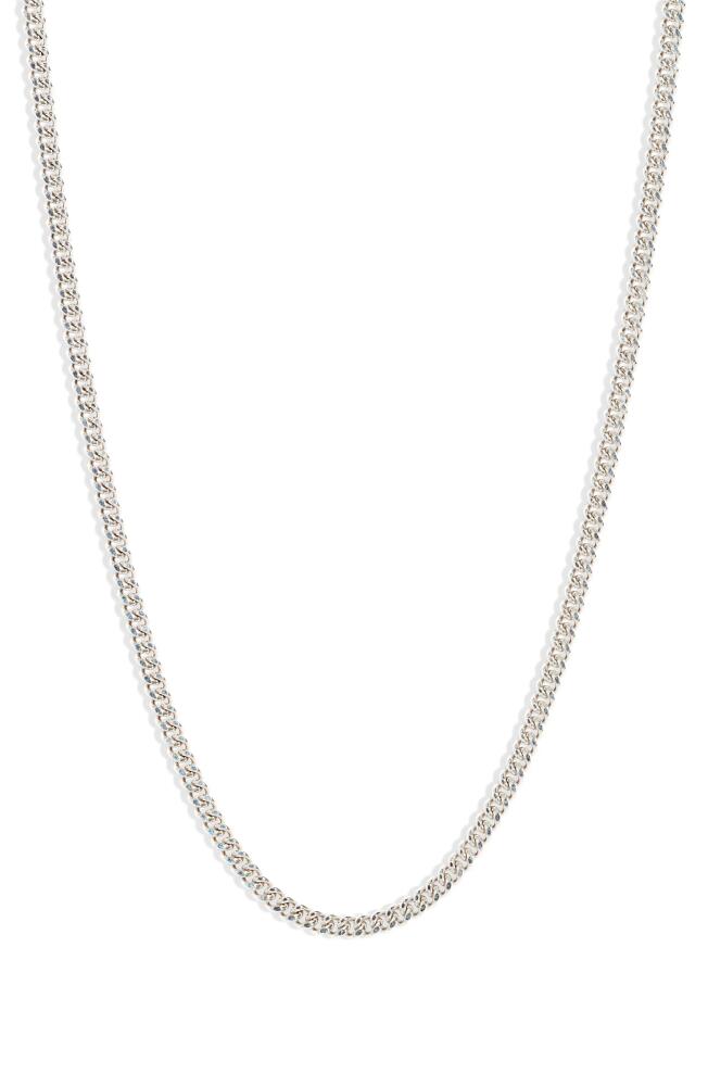 Anzie Cuban Link Chain Necklace in Silver Cover