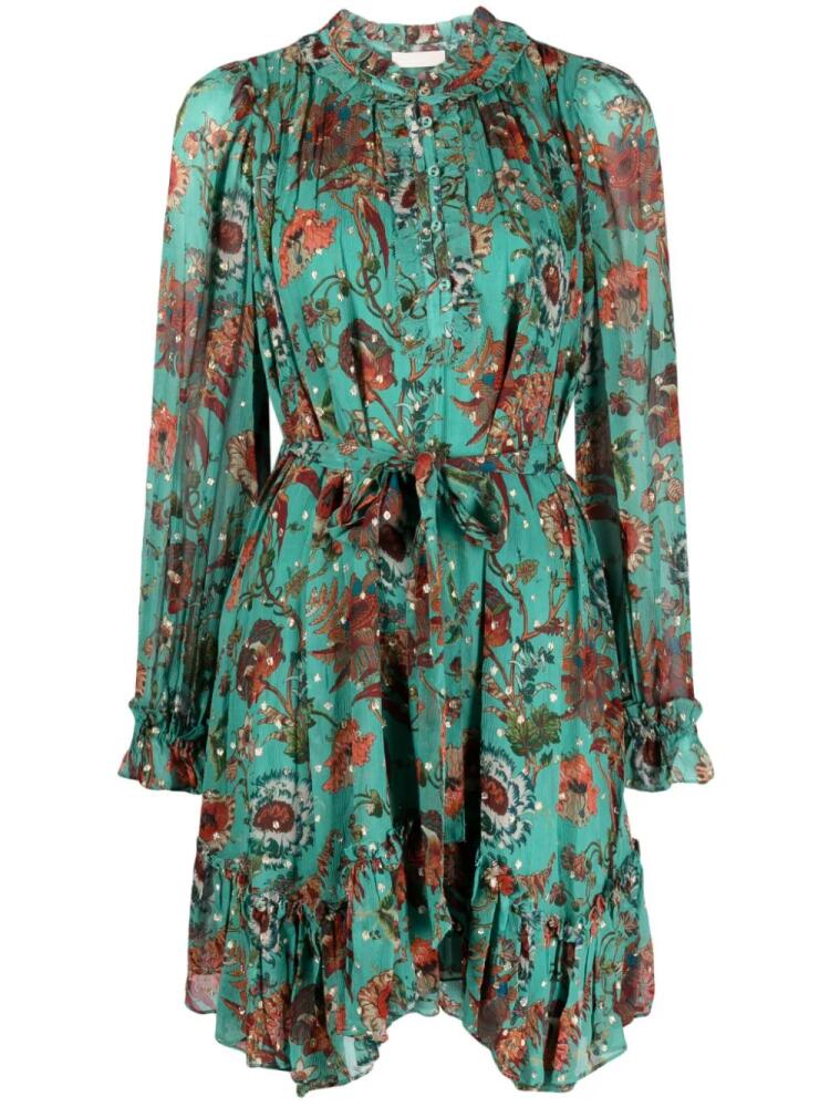 Ulla Johnson Anais floral-print minidress - Green Cover