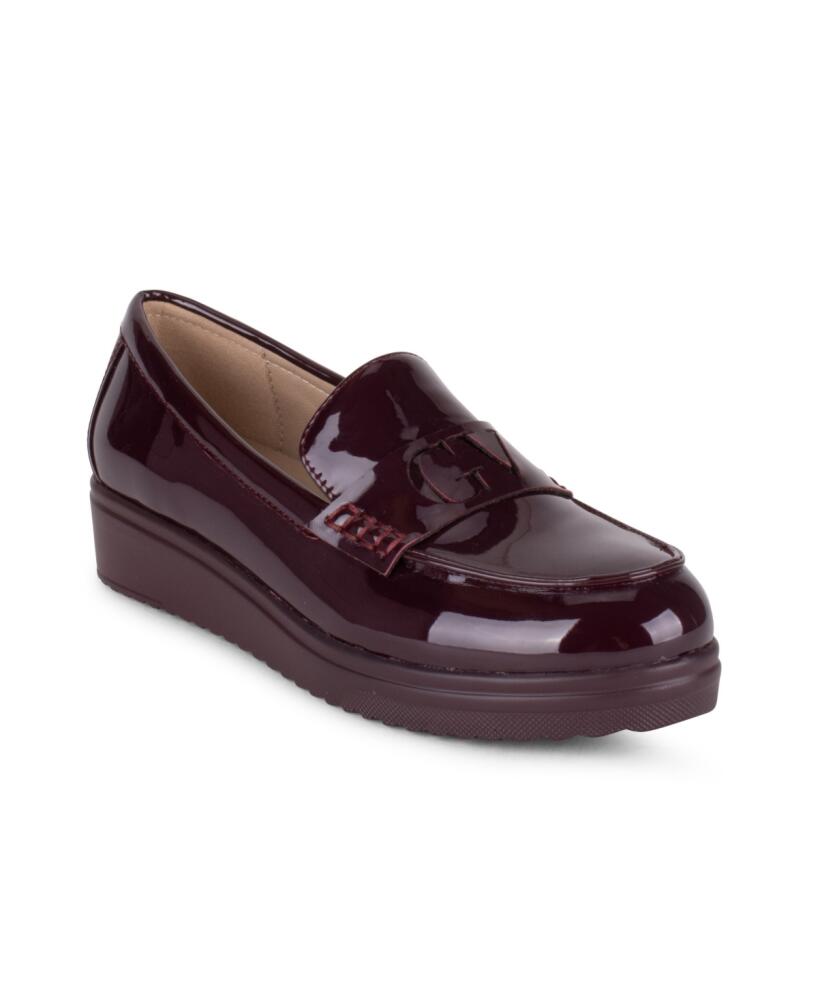 Gloria Vanderbilt Women's Maureen Slip On Loafer - Burgundy Patent Cover