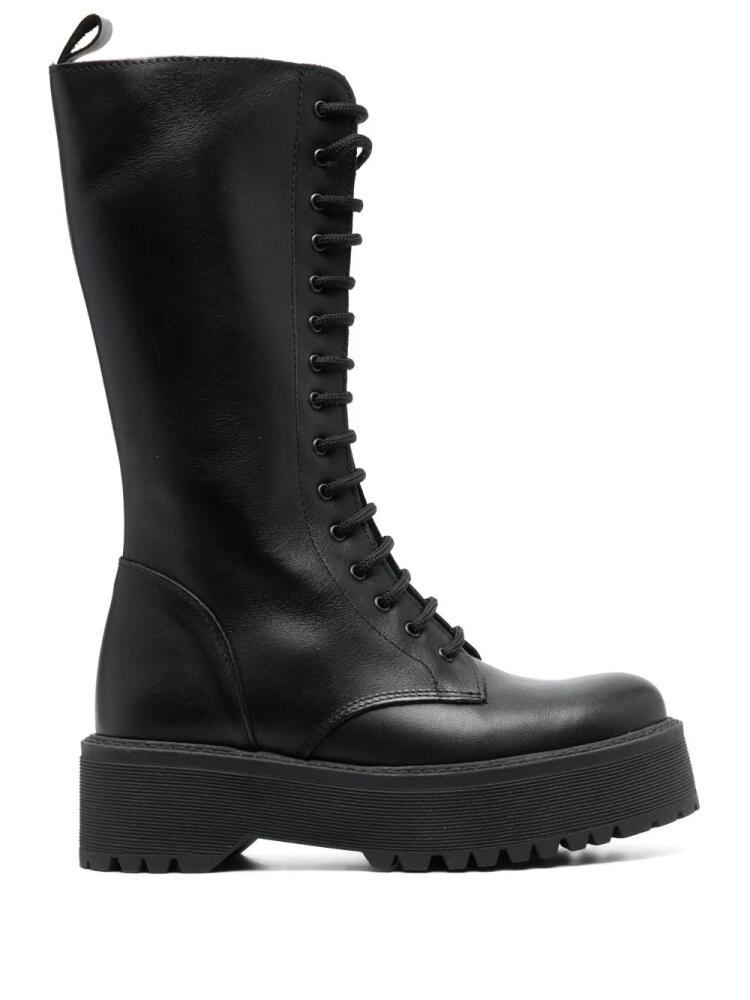 P.A.R.O.S.H. lace-up leather boots - Black Cover