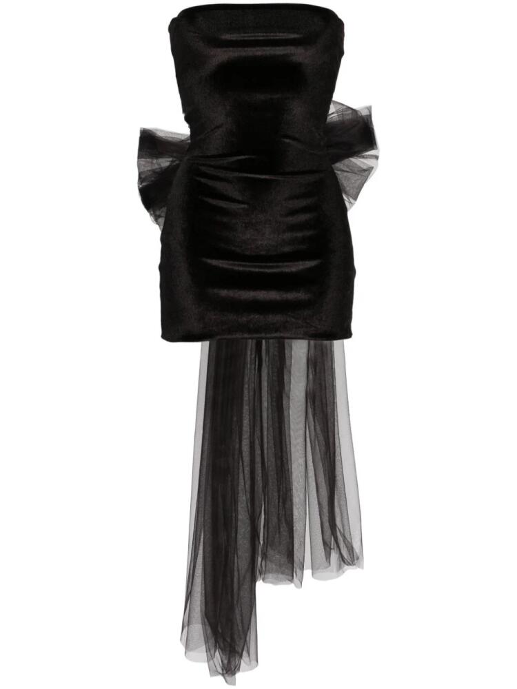 Atu Body Couture oversize-bow velvet miniskirt - Black Cover