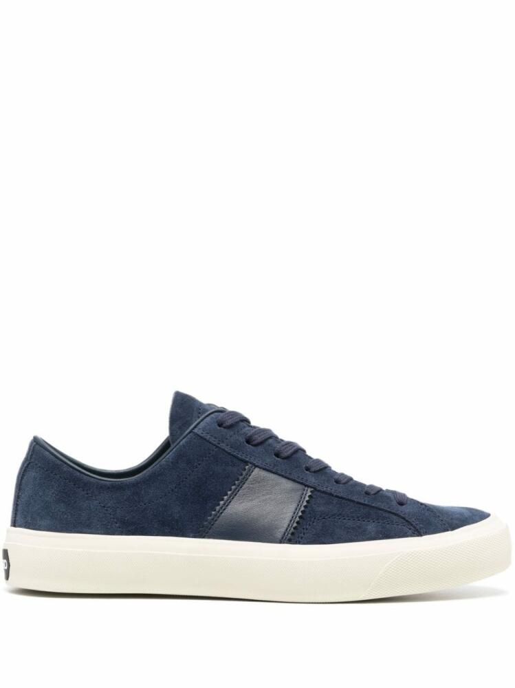 TOM FORD Cambridge logo-patch sneakers - Blue Cover