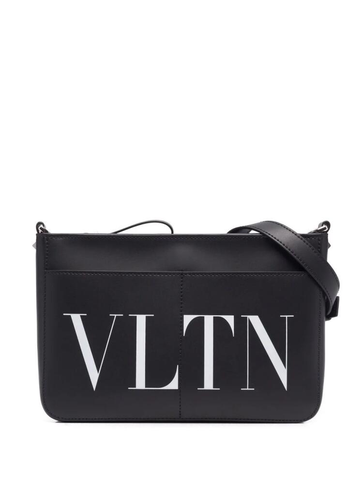 Valentino Garavani logo-print messenger bag - Black Cover