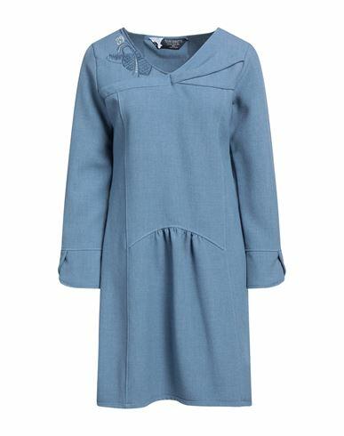 Elisa Cavaletti By Daniela Dallavalle Woman Mini dress Pastel blue Polyester, Viscose, Elastane Cover