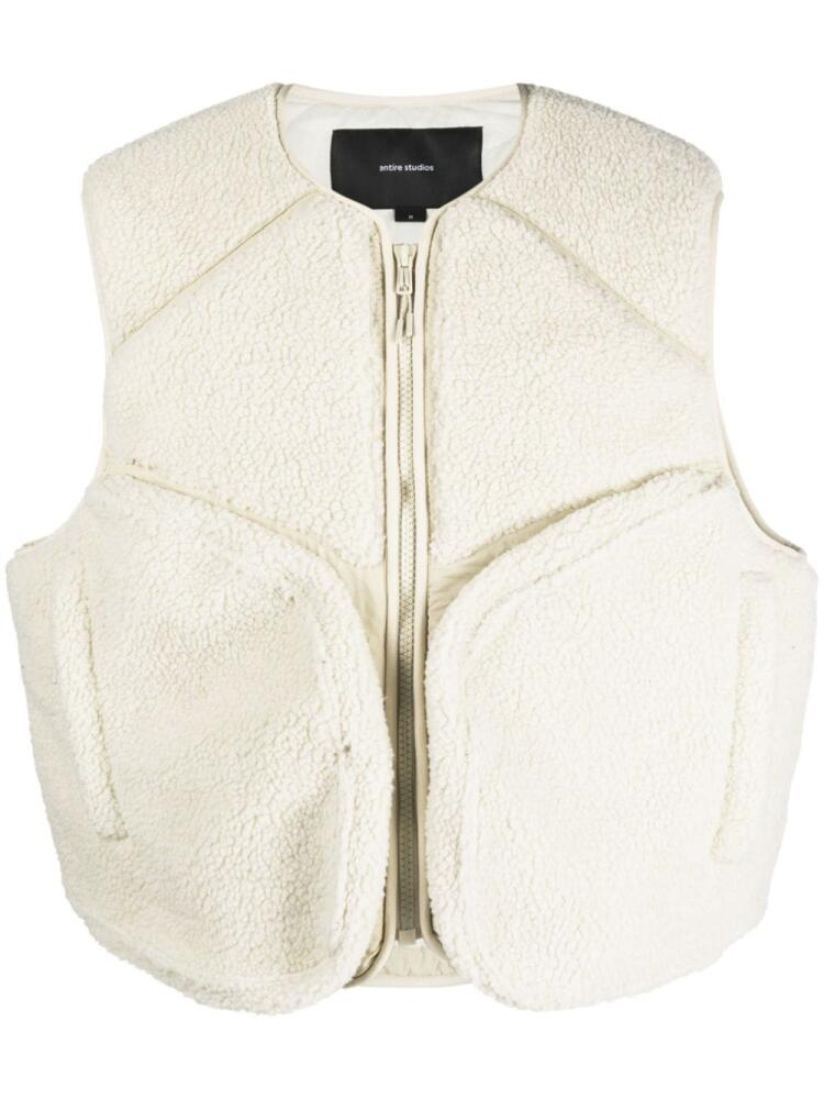 ENTIRE STUDIOS faux-shearling padded gilet - Neutrals Cover