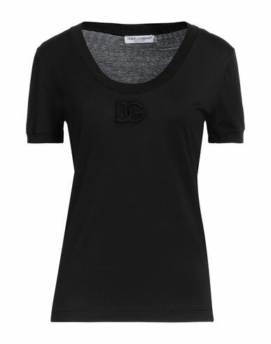 Dolce & gabbana Woman T-shirt Black Cotton Cover