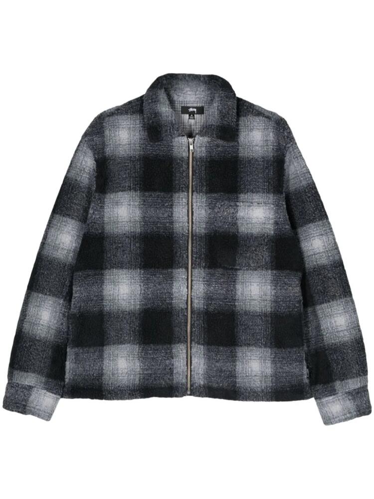 Stüssy checked fleece shirt - Black Cover