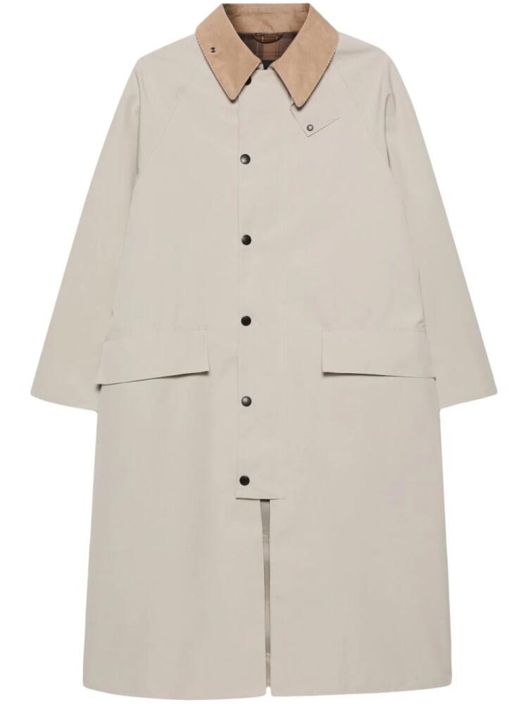 Barbour International Burghley Showerproof long coat - Neutrals Cover