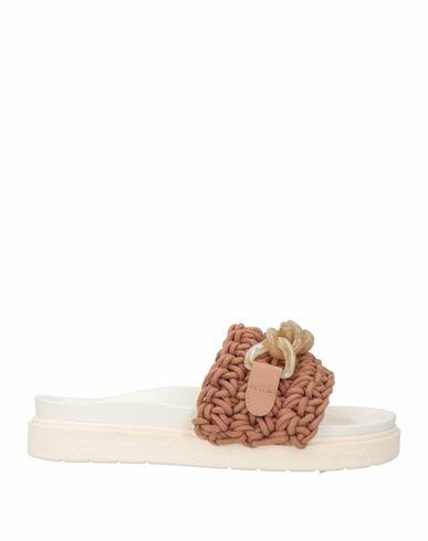 Inuikii Woman Sandals Brown Cotton, Goat skin Cover