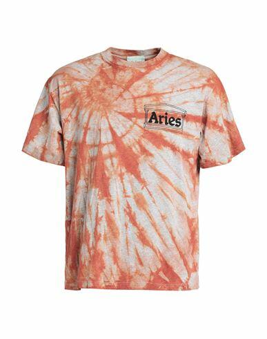 Aries Man T-shirt Light grey Cotton Cover