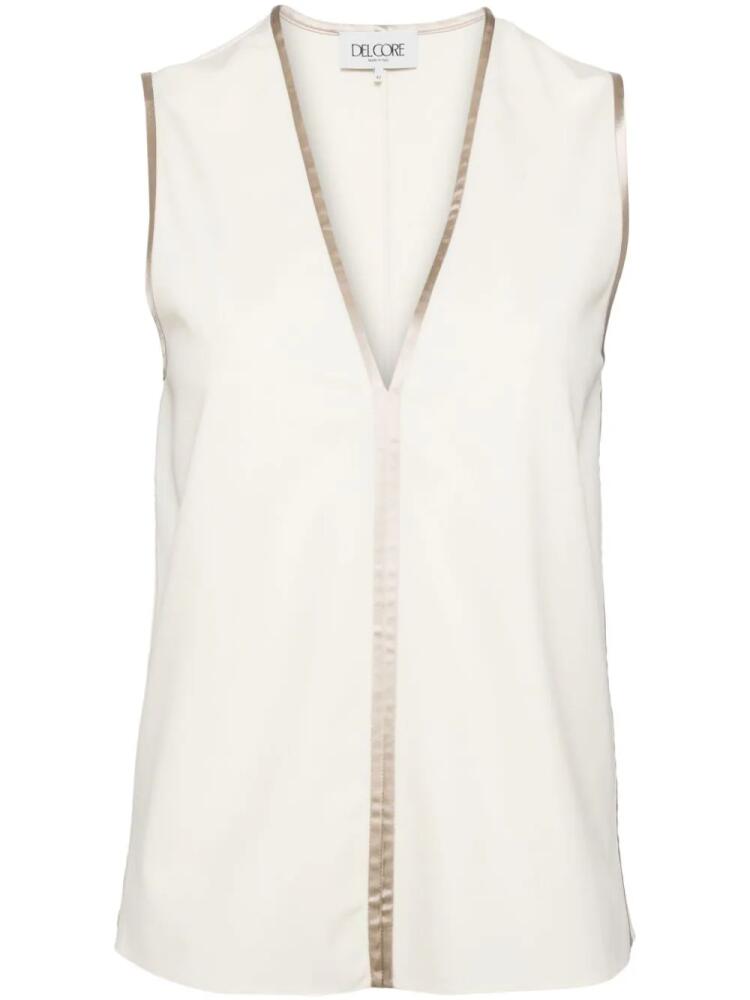 Del Core v-neck vest - Neutrals Cover