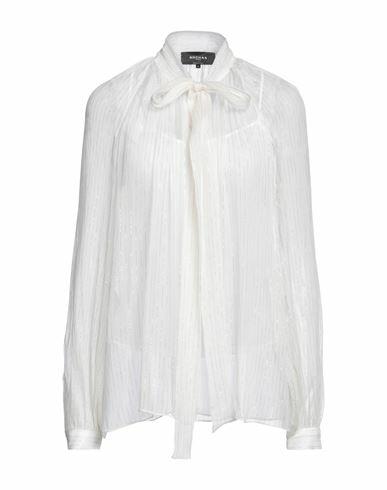 Rochas Woman Shirt Ivory Silk, Recycled polyester Cover