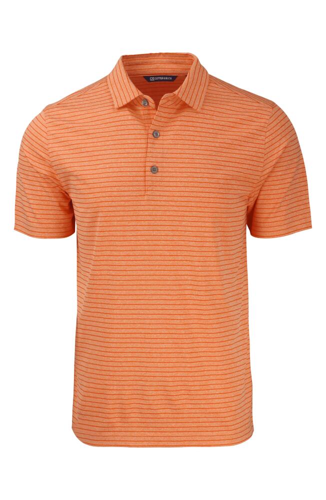 Cutter & Buck Forge Recycled Polyester Polo in College Orange Heather Cover