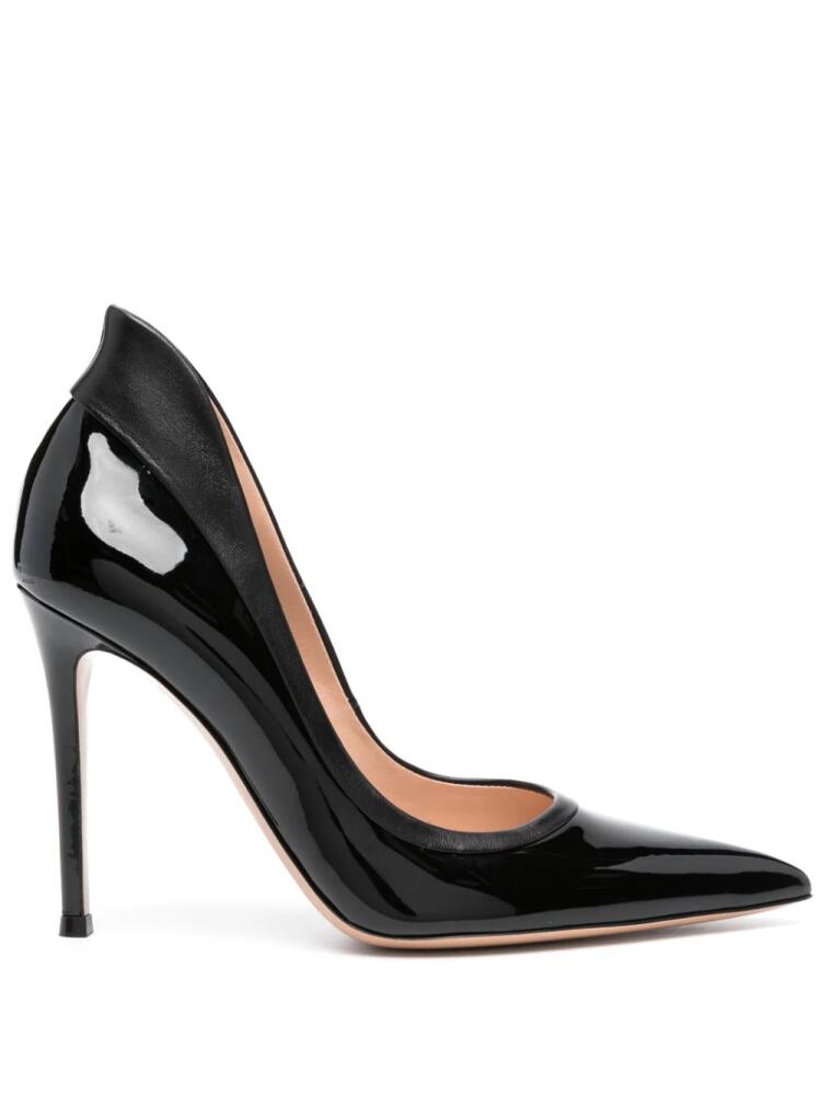 Gianvito Rossi Tuxedo 100mm leather pumps - Black Cover