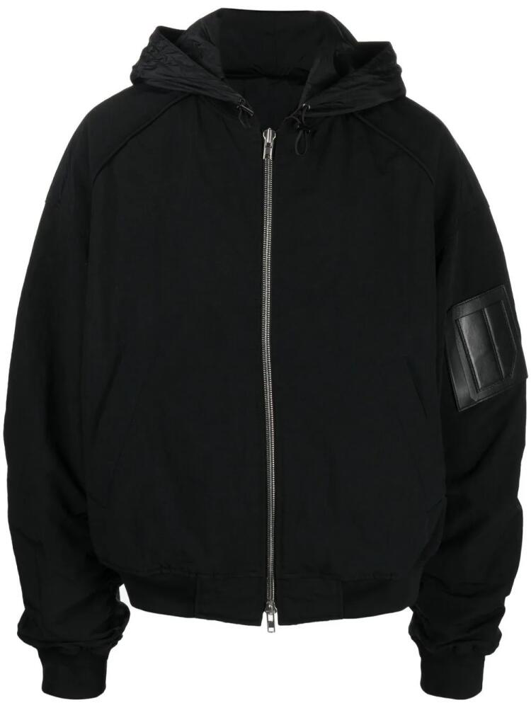 Juun.J long-sleeve hooded jacket - Black Cover