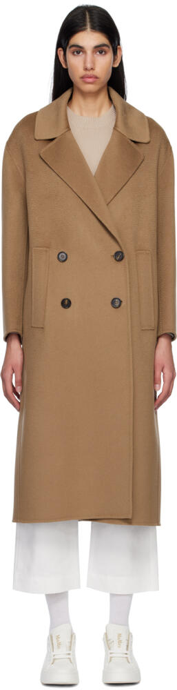 S Max Mara Brown Mattia Coat Cover