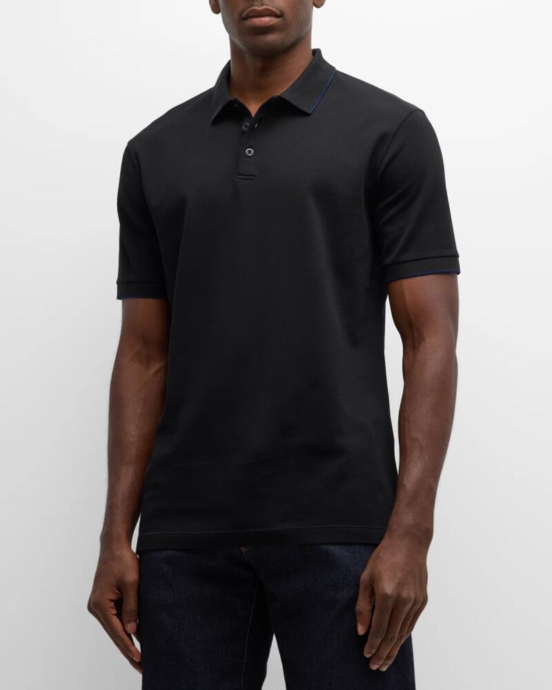 Giorgio Armani Men's Tipped Polo Shirt Cover