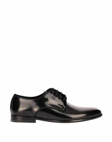 Dolce & gabbana Dolce & Gabbana Leather Lace Up Man Lace-up shoes Black Leather Cover