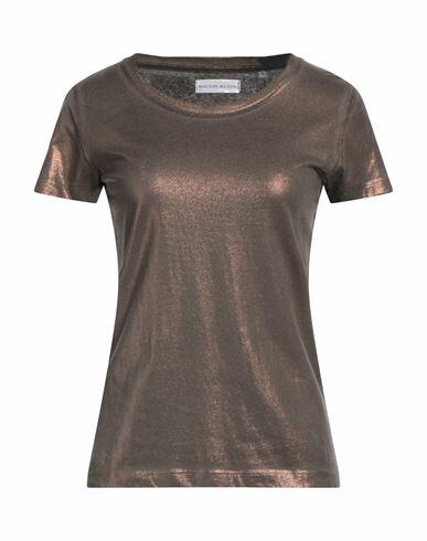 Madison•maison Woman T-shirt Bronze Organic cotton Cover