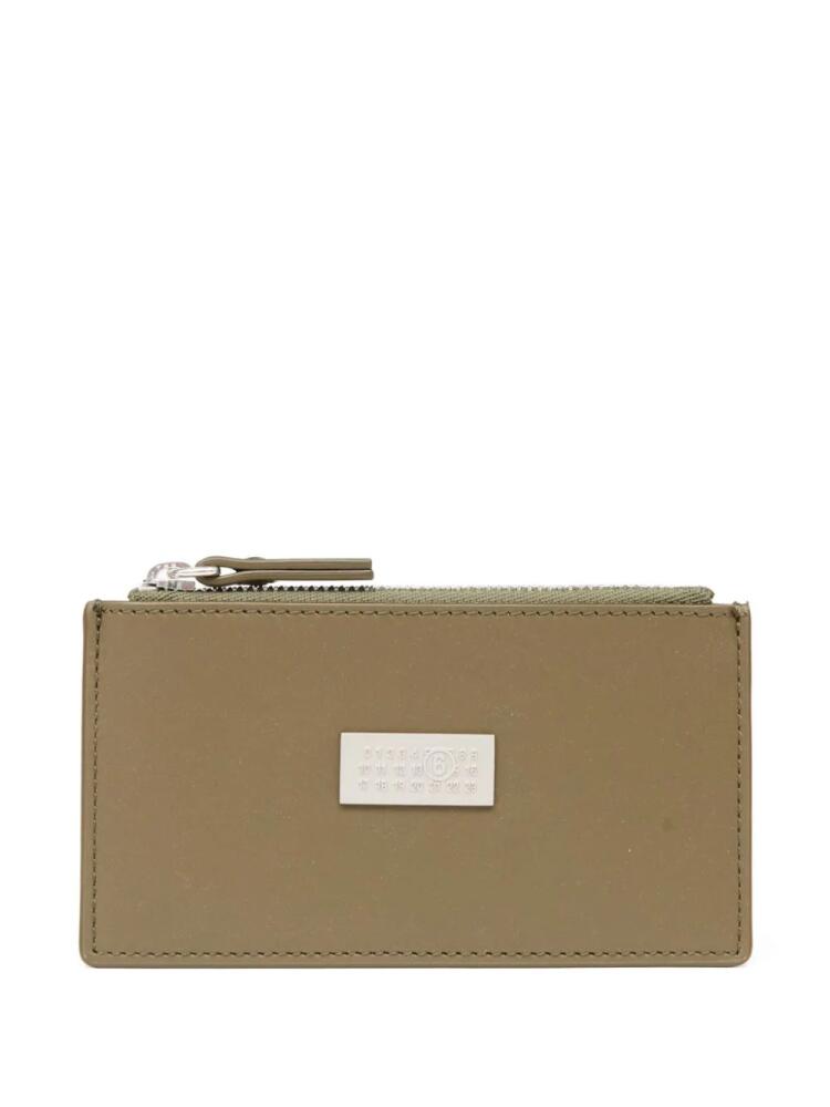 MM6 Maison Margiela Numeric leather wallet - Neutrals Cover