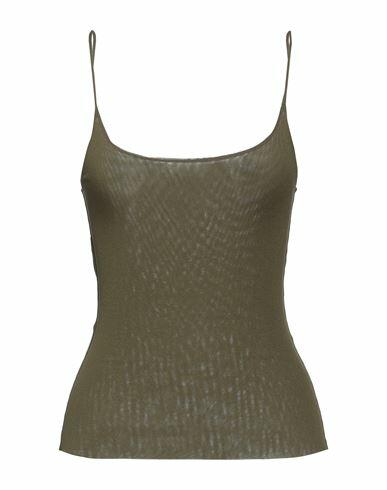 Emisphere Woman Tank top Military green Polyamide Cover