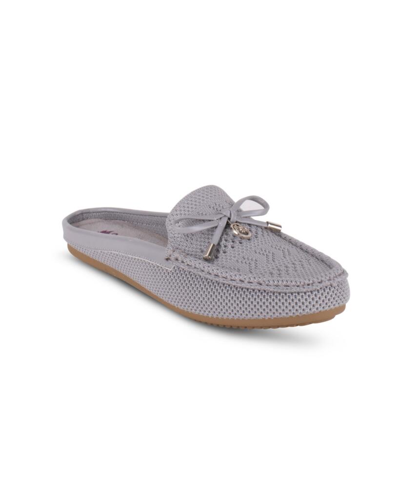 Gloria Vanderbilt Women's Rosilyn Knit Slip On Flats - Light Gray Cover