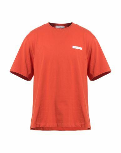 Ih Nom Uh Nit Man T-shirt Orange Cotton, Elastane Cover