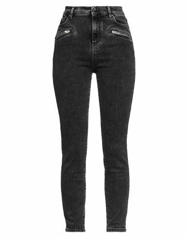 Pinko Woman Jeans Steel grey Cotton, Lyocell, Elastomultiester, Rubber Cover