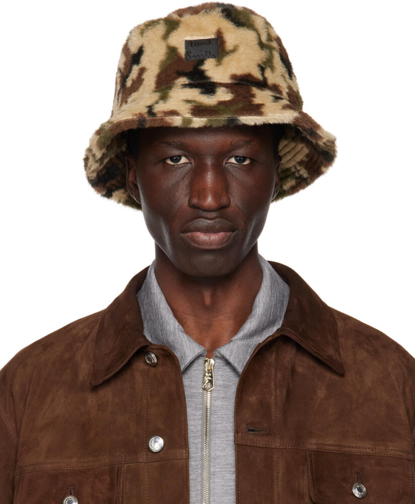 Paul Smith Brown Camouflage Bucket Hat Cover