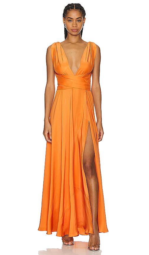 Azeeza Cirrus Gown in Peach Cover