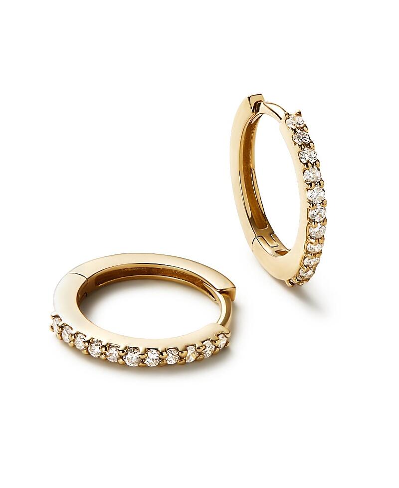 Ana Luisa 10K Gold Lab Grown Diamond Huggie Hoops Cover