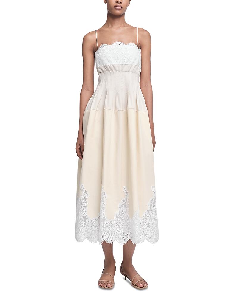 Simkhai Lilianna Lace Trim Midi Dress Cover