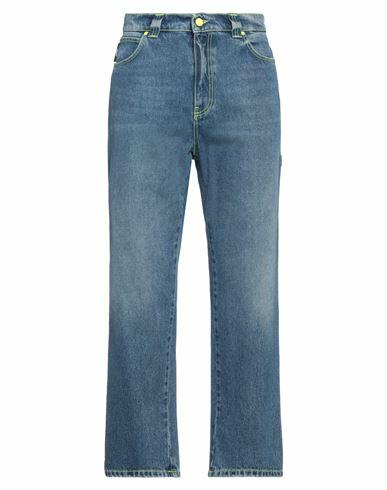 Msgm Man Jeans Blue Cotton Cover