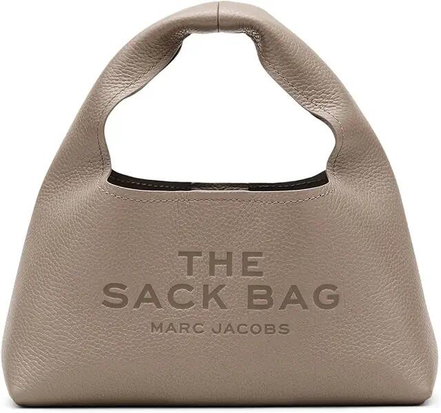 Marc Jacobs The Leather Mini Sack Bag (Cement) Clutch Handbags Cover