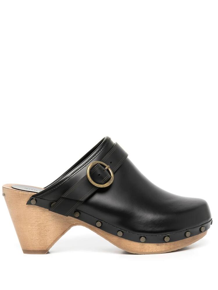 ISABEL MARANT Thalie leather clogs - Black Cover