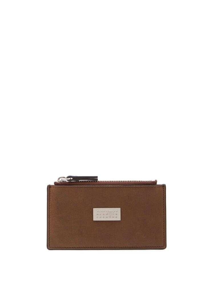 MM6 Maison Margiela Numeric bifold wallet - Brown Cover