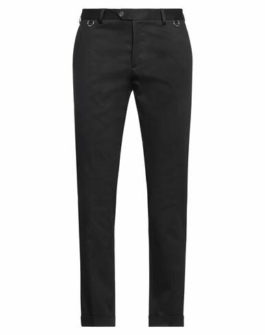 John Richmond Man Pants Black Cotton, Elastane Cover