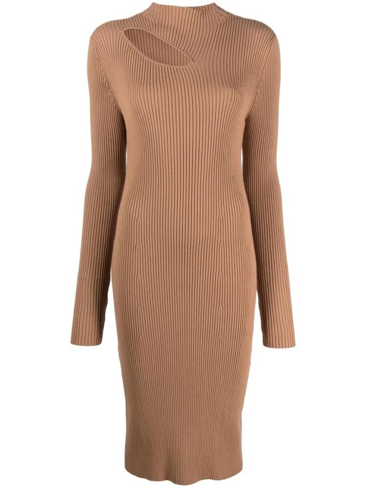 AERON Mauve cut-out midi dress - Brown Cover